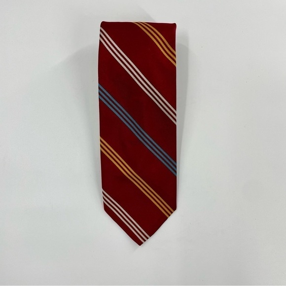 Vintage Chaps Ralph Lauren Power Tie in Stripe 100% silk neck tie - Picture 1 of 6